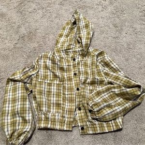 SheIn Plaid Cropped Jacket